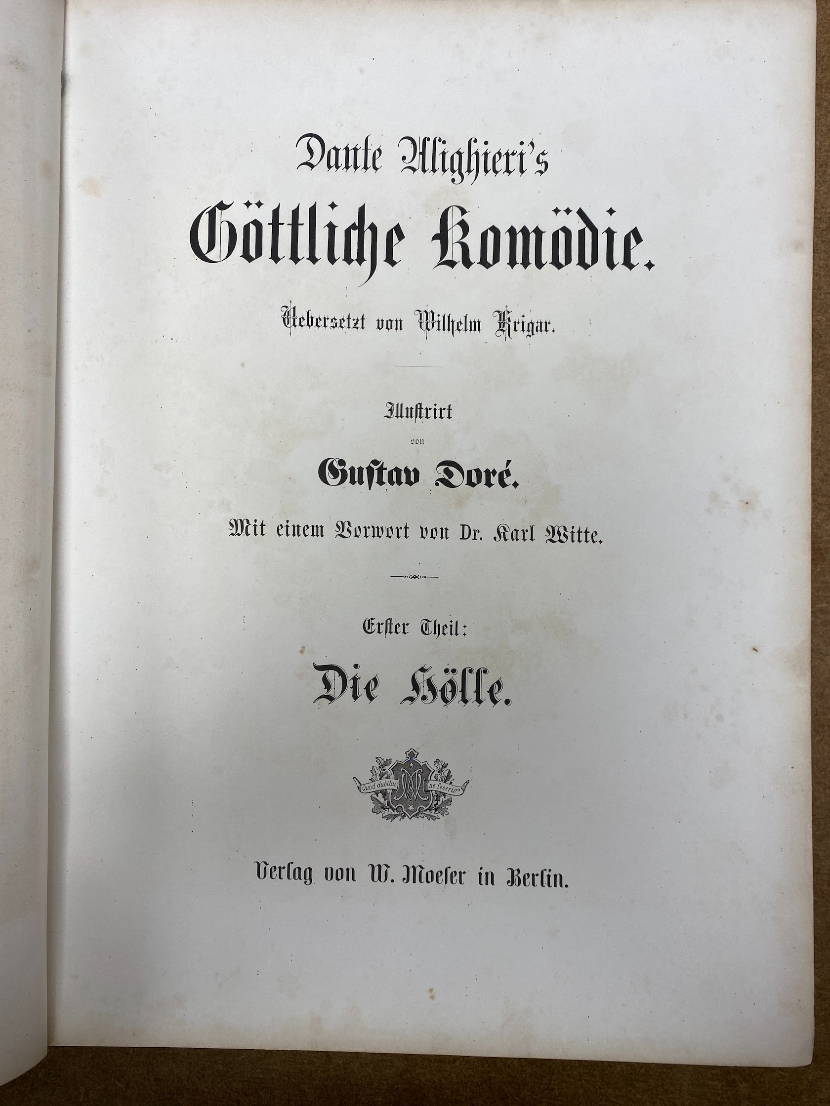 Alighieri, Dante, Göttliche Komödie (The Divine Comedy), two volumes
